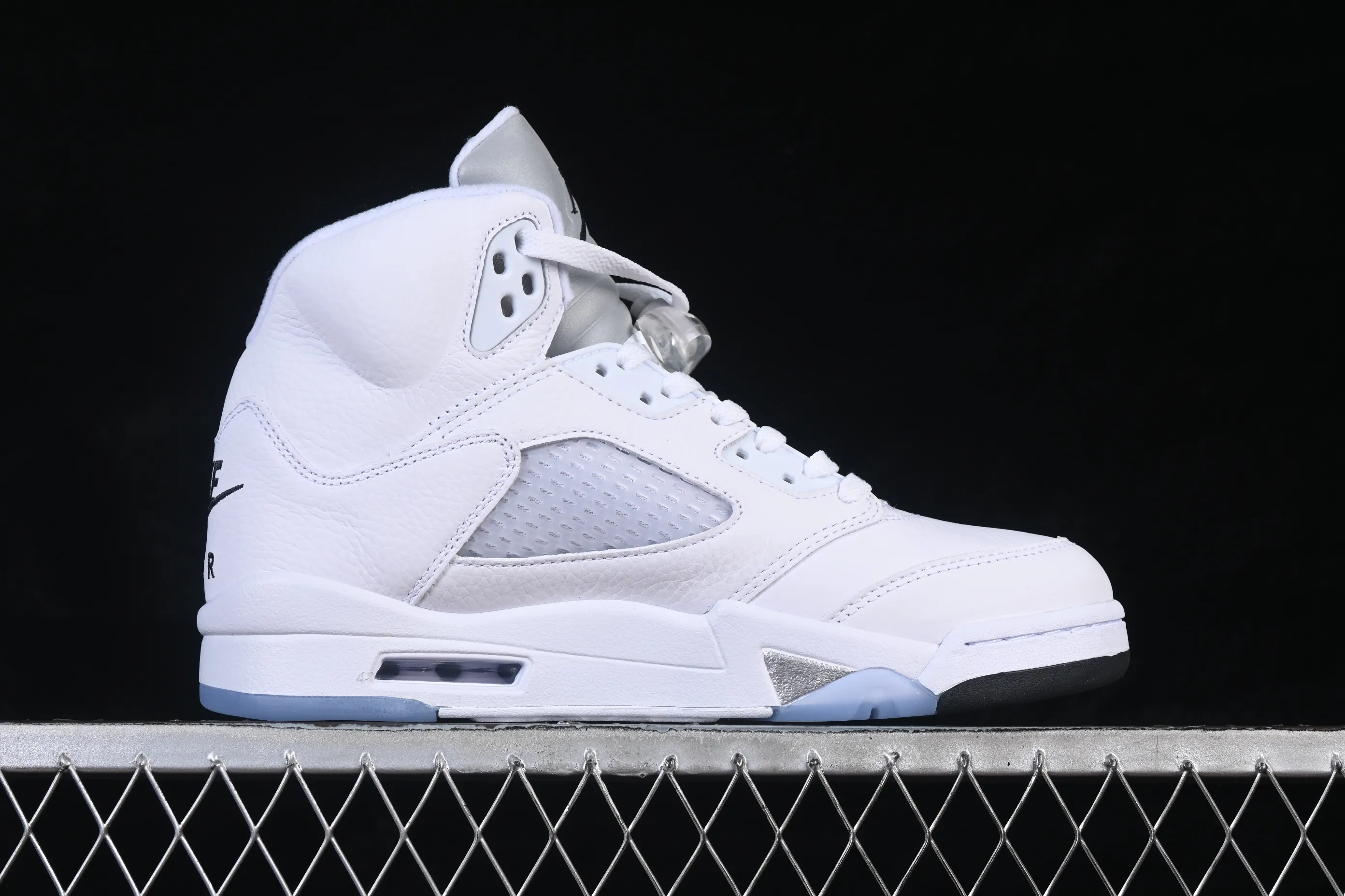 All categories Air Jordan Jordan series basketball shoes Air Jordan 5 Air Jordan 5 Retro "White Metallic" AJ5 Joe 5 Silver HQ7978-103